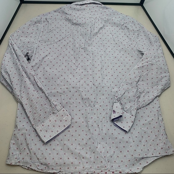 Penguin Shirt Adult 16 34/35 White Check Heritage Slim Fit Button Down Men - Picture 3 of 6